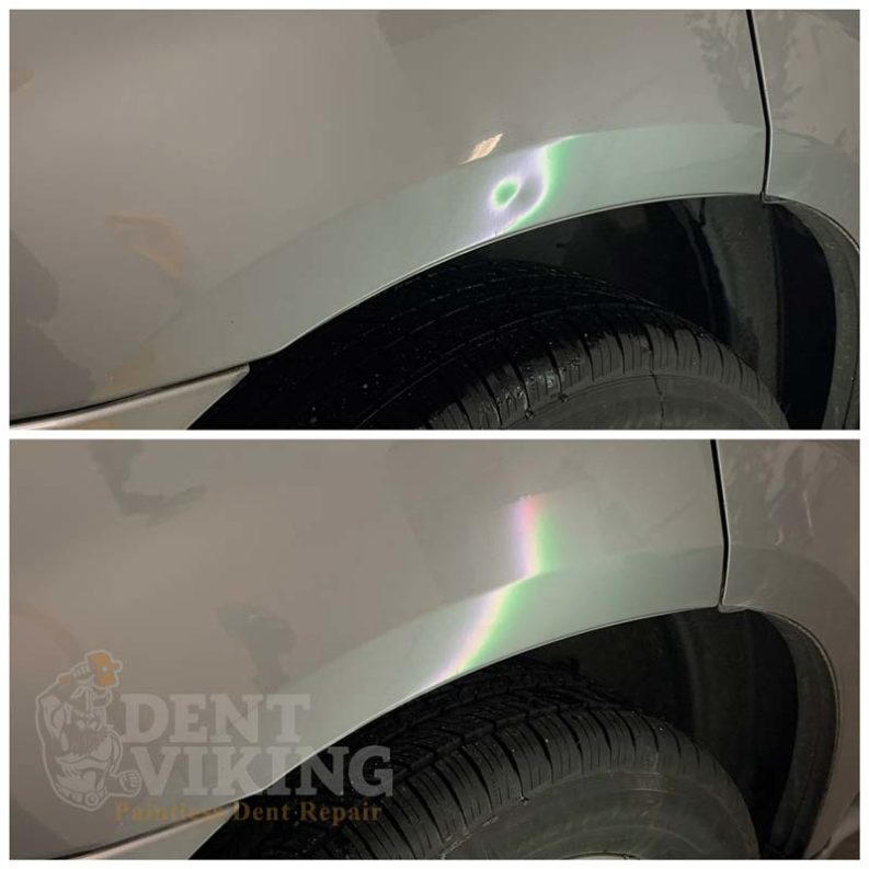 Paintless Dent Repair on Chevrolet Equinox QPanel in Spokane