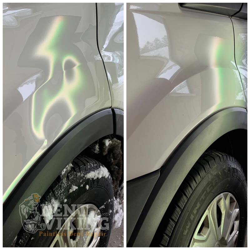 Paintless Dent Repair on Ford Transit Fender Repair in Spokane