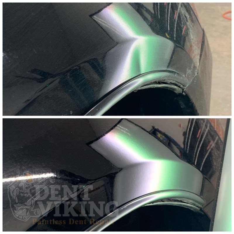 Paintless Dent Repair on Honda Accord Fender in Spokane