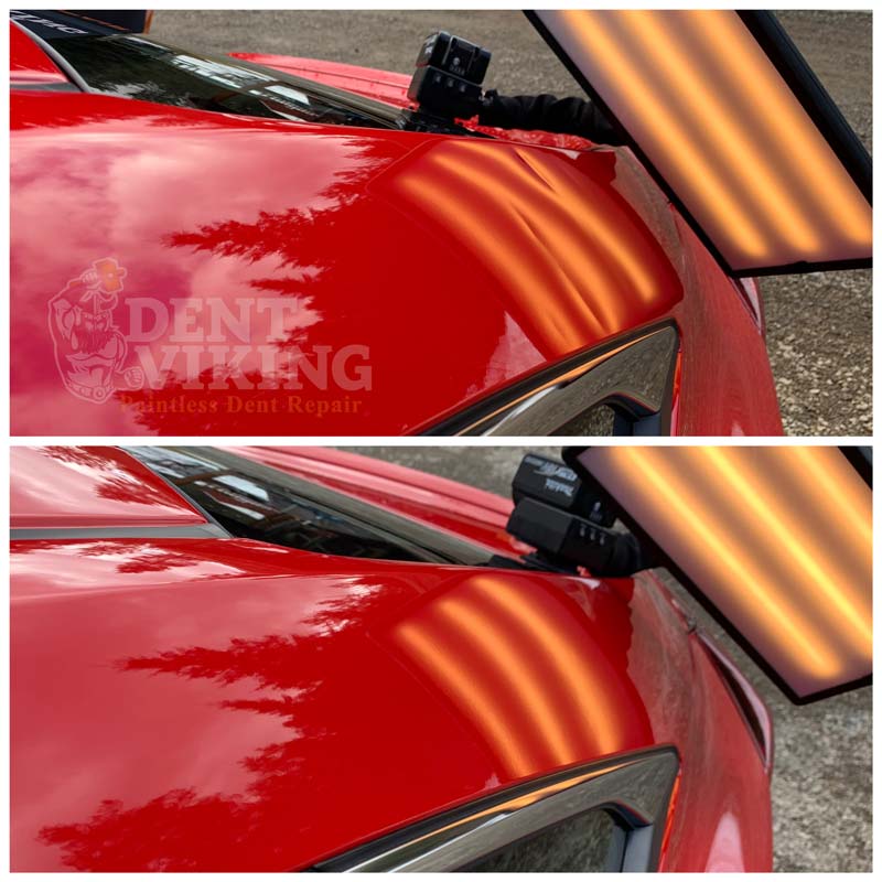 Paintless Dent Repair on Honda Civic Roof Rail in Hayden