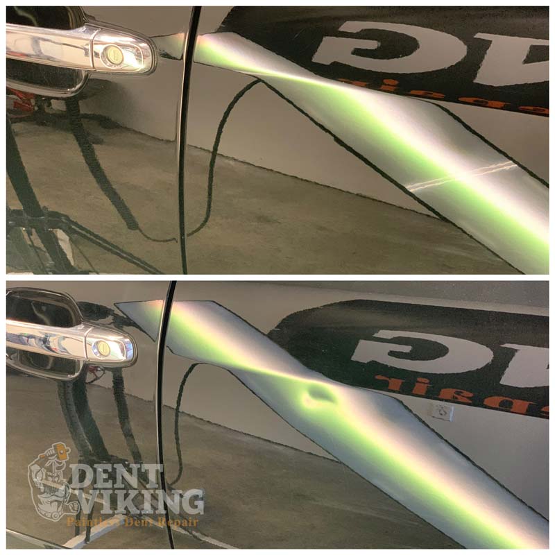 Paintless Dent Repair on Lexus RX350 Door in Post Falls