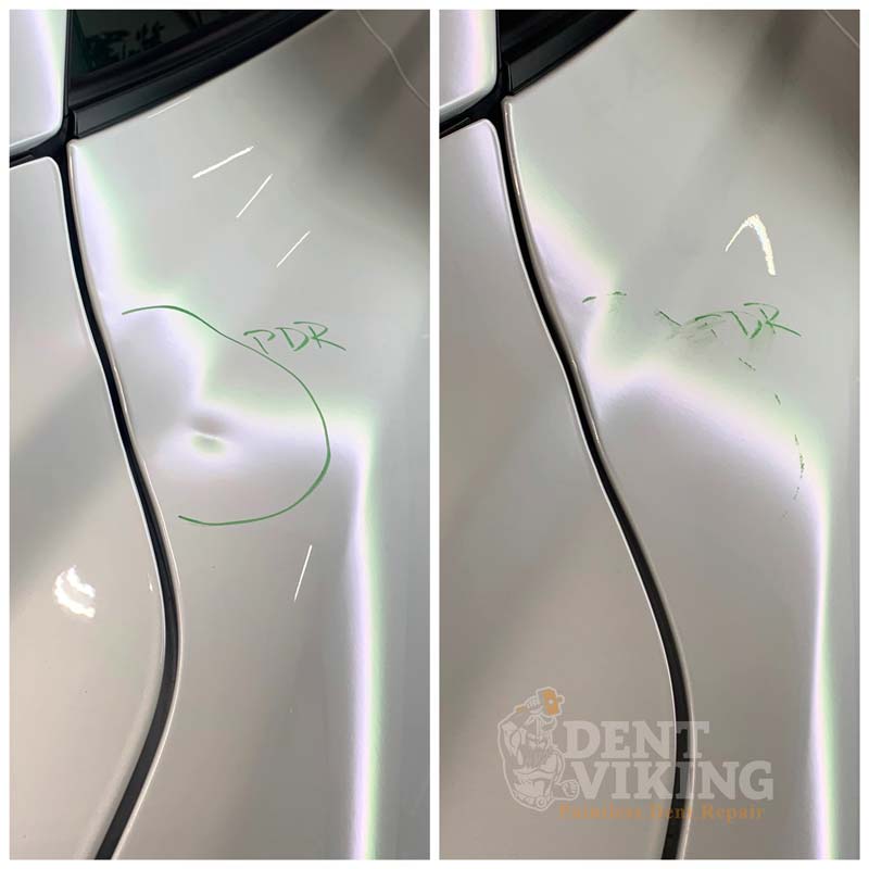 Paintless Dent Repair on Lexus SC430 Door in Coeur dAlene