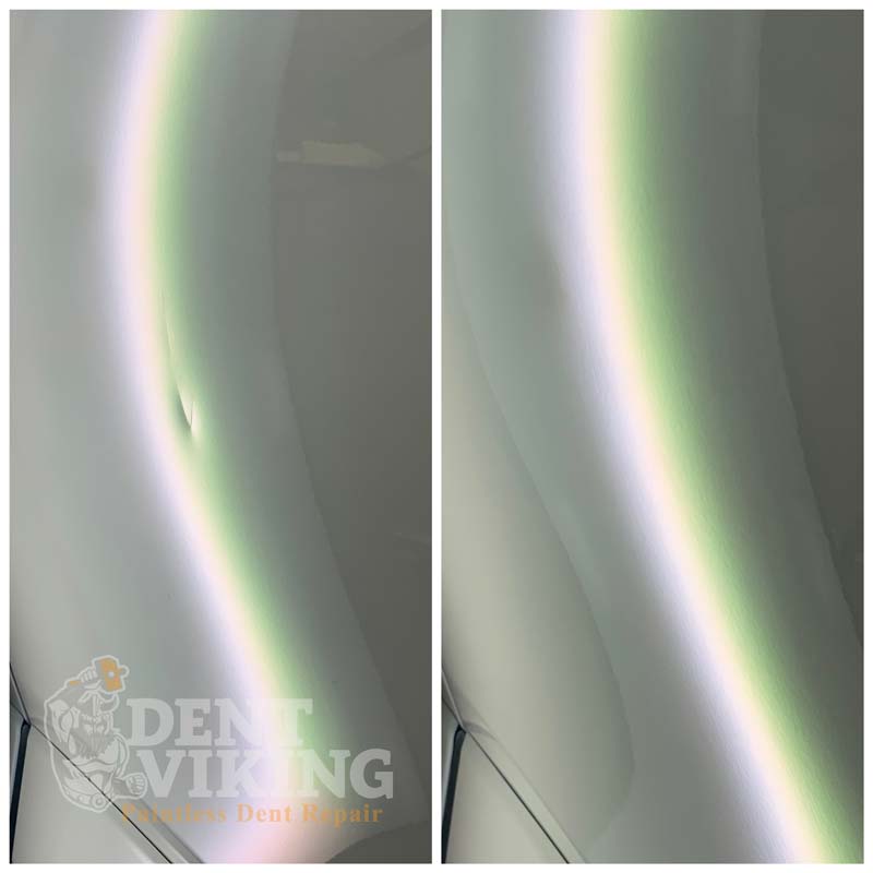 Paintless Dent Repair on Toyota RAV4 Door in Spokane